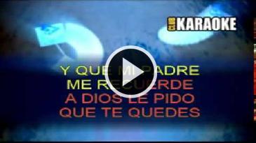 Karaoke A Dios le pido Juanes