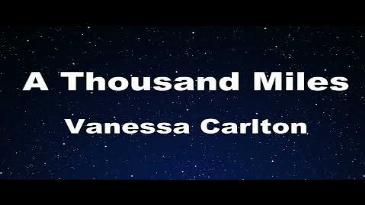 Karaoke A thousand miles Vanessa Carlton