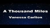 Karaoke A thousand miles - Vanessa Carlton