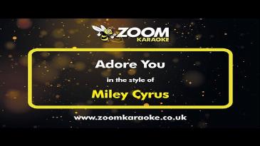 Karaoke Adore you  Miley Cyrus