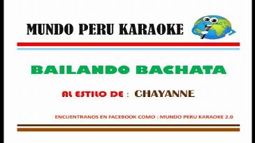 Karaoke Bailando bachata Chayanne