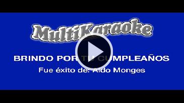 Karaoke Brindo por tu cumpleaños - Aldo Monges