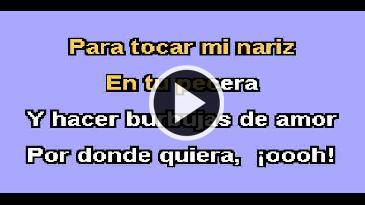 Karaoke Burbujas de amor - Juan Luis Guerra