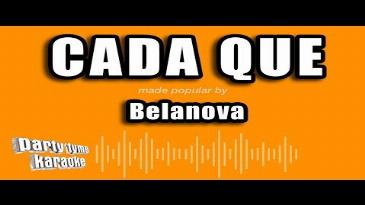 Karaoke Cada Que Belanova