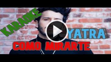 Karaoke Como mirarte - Sebastian Yatra