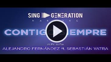 Karaoke Contigo siempre - Alejandro Fernandez