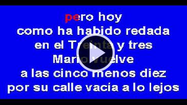 Karaoke Cruz de navajas - Mecano