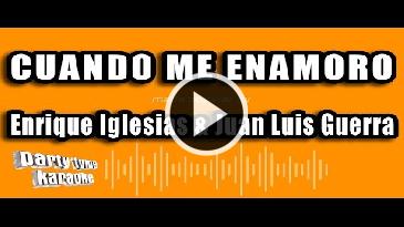 Karaoke Cuando me enamoro - Enrique Iglesias