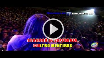Karaoke Cuatro mentiras Corazon Serrano