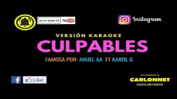 Karaoke Culpables Karol G