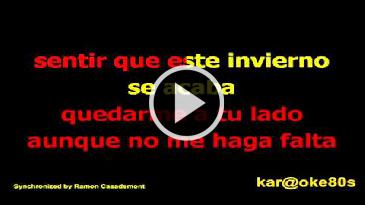 Karaoke Darte mi vida - Amaia Montero