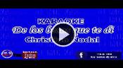 Karaoke De los besos que te di - Christian Nodal