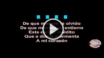 Karaoke De que manera te olvido - Vicente Fernandez