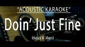 Karaoke Doin' Just Fine - Boyz II Men