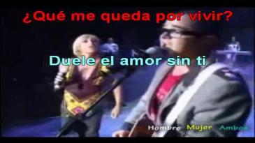 Karaoke Duele el amor Aleks Syntek