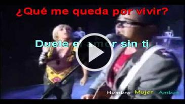 Karaoke Duele el amor - Ana Torroja