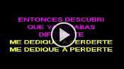 Karaoke Me dedique a perderte - Alejandro Fernandez