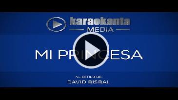 Karaoke Mi princesa David Bisbal
