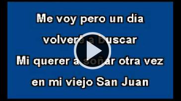 Karaoke Mi viejo San Juan - Javier Solis