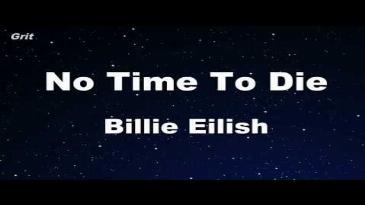 Karaoke No time to die Billie Eilish