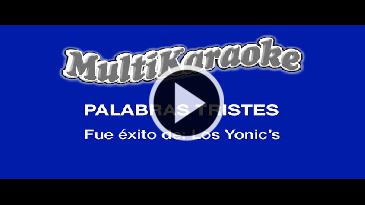 Karaoke Palabras tristes - Los Yonics