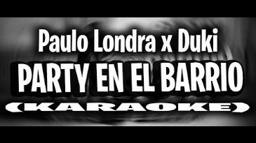 Karaoke Party en el barrio Paulo Londra