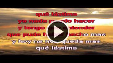 Karaoke Que lástima - Alejandro Fernandez
