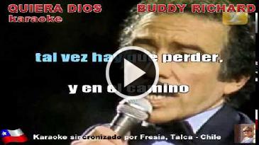 Karaoke Quiera Dios - Buddy Richard