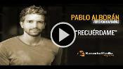 Karaoke Recuérdame - Pablo Alboran