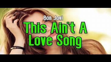 Karaoke This Aint A Love Song Bon Jovi