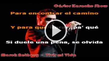 Karaoke Vivir mi vida - Marc Anthony